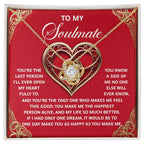 Gift for Soulmate - The Only One - Love Knot Pendant Necklace