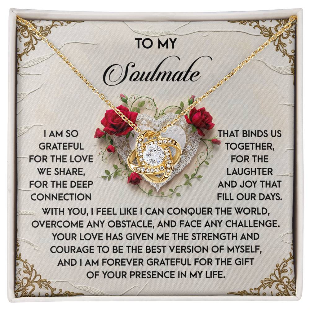 Gift for Soulmate - Our Days - Love Knot Pendant Necklace - Mallard Moon Gift Shop