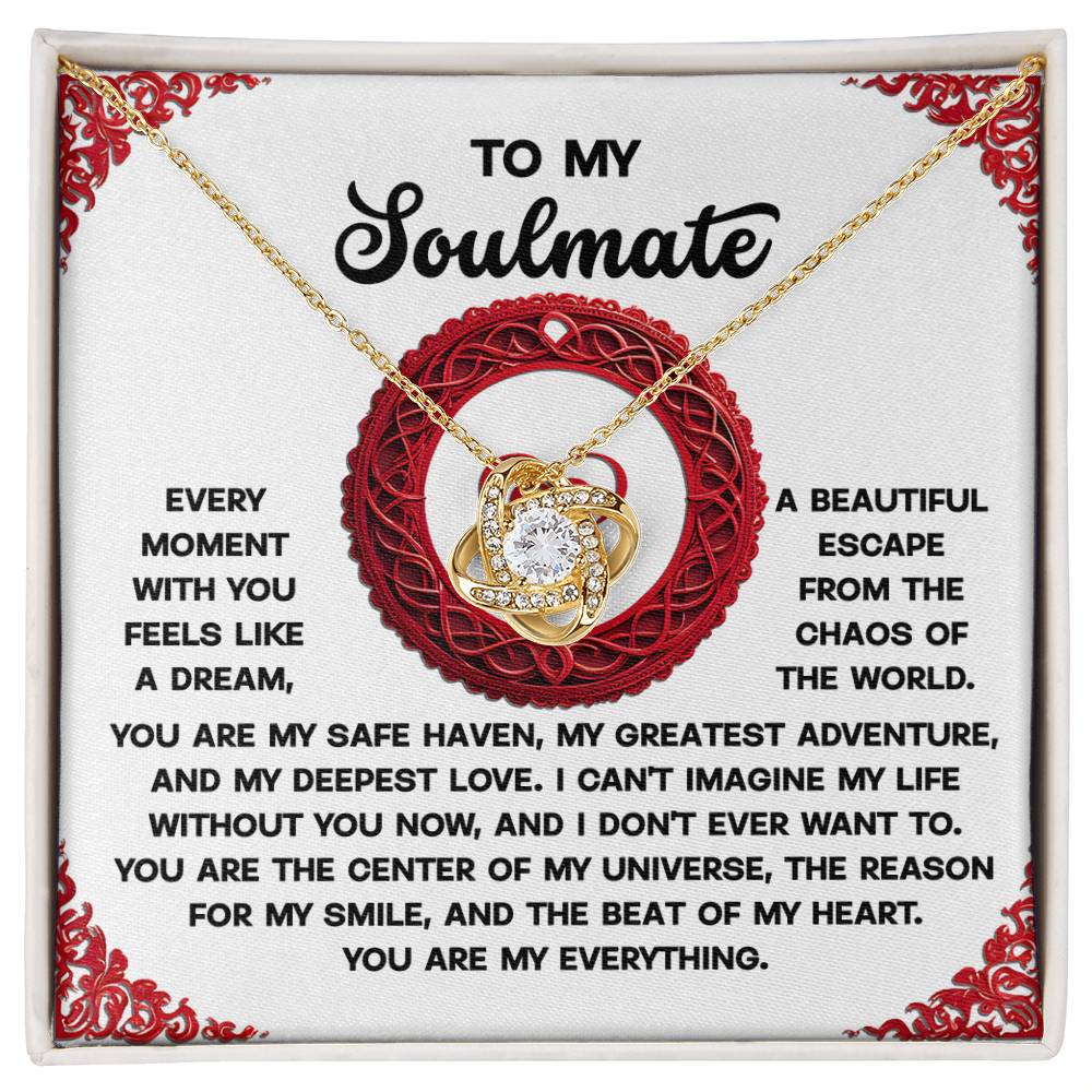 Gift for Soulmate - Like A Dream - Love Knot Pendant Necklace - Mallard Moon Gift Shop
