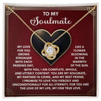 Gift for Soulmate - One True Love - Love Knot Pendant Necklace