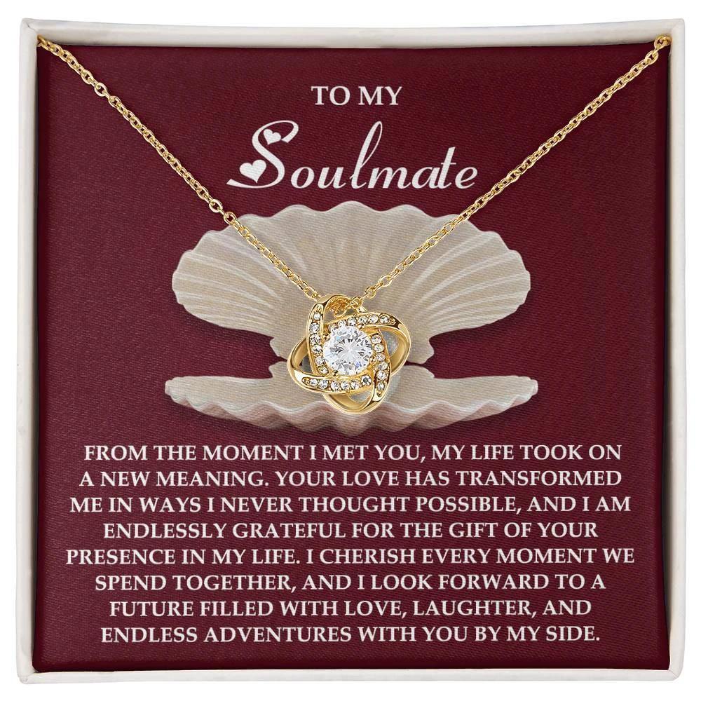 Gift for Soulmate - Every Moment - Love Knot Pendant Necklace