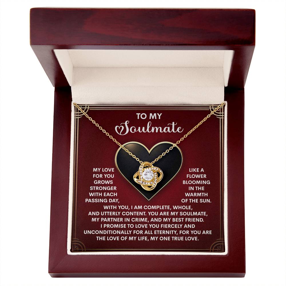 Gift for Soulmate - One True Love - Love Knot Pendant Necklace - Mallard Moon Gift Shop