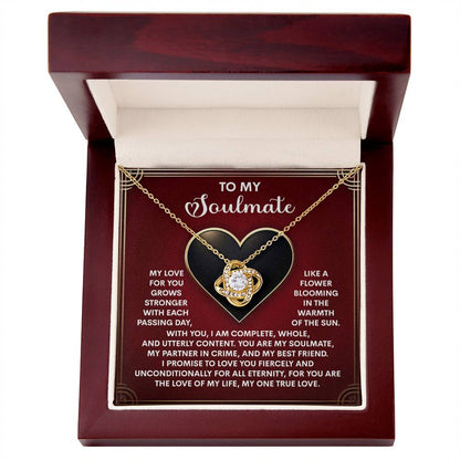 Gift for Soulmate - One True Love - Love Knot Pendant Necklace - Mallard Moon Gift Shop