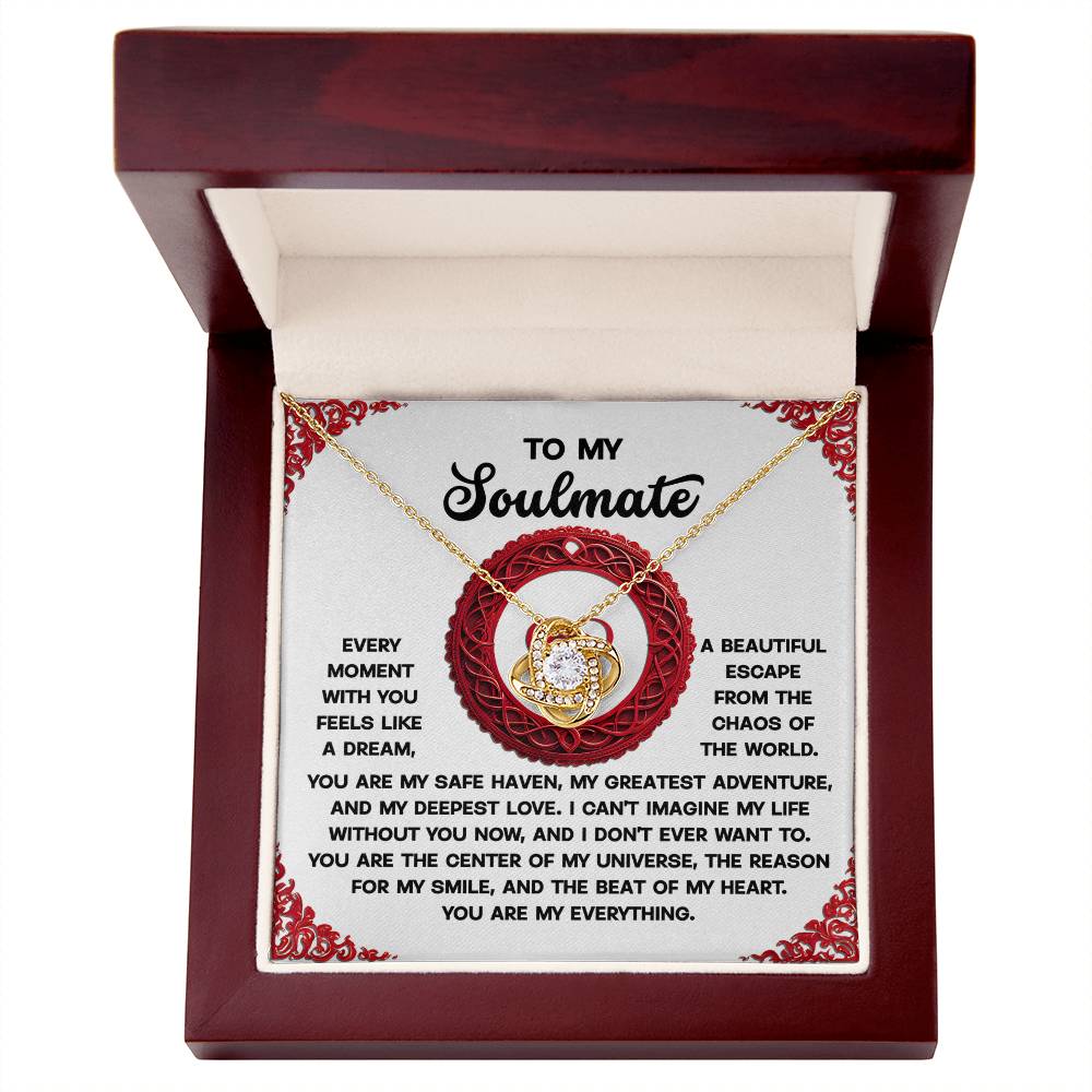 Gift for Soulmate - Like A Dream - Love Knot Pendant Necklace - Mallard Moon Gift Shop