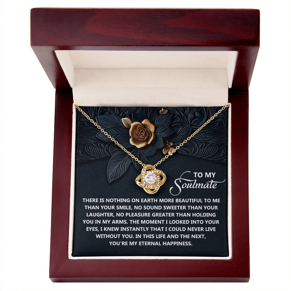 Gift for Soulmate - Eternal Happiness - Love Knot Pendant Necklace - Mallard Moon Gift Shop