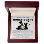 To My Hot Honey Bunny - Love Knot Necklace with Fun and Romantic Message Card