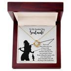 To My Smokin' Hot Soulmate - Fishing Themed Message Card with Love Knot Necklace