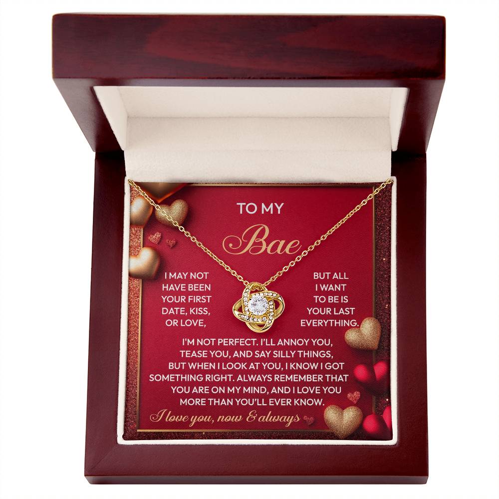 Gift for Soulmate - On My Mind - Love Knot Pendant Necklace - Mallard Moon Gift Shop