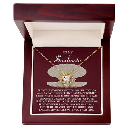 Gift for Soulmate - Every Moment - Love Knot Pendant Necklace - Mallard Moon Gift Shop