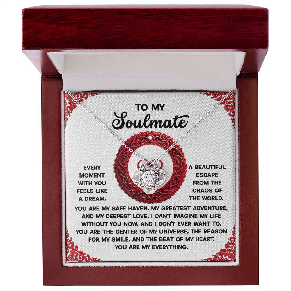 Gift for Soulmate - Like A Dream - Love Knot Pendant Necklace - Mallard Moon Gift Shop