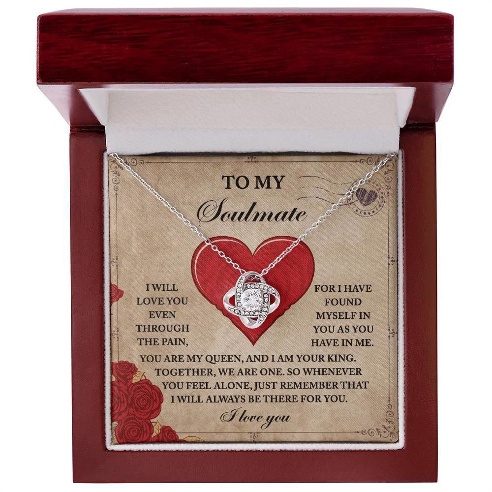 To My Soulmate - Love Knot Necklace – A Symbol of Eternal Unity and Devotion