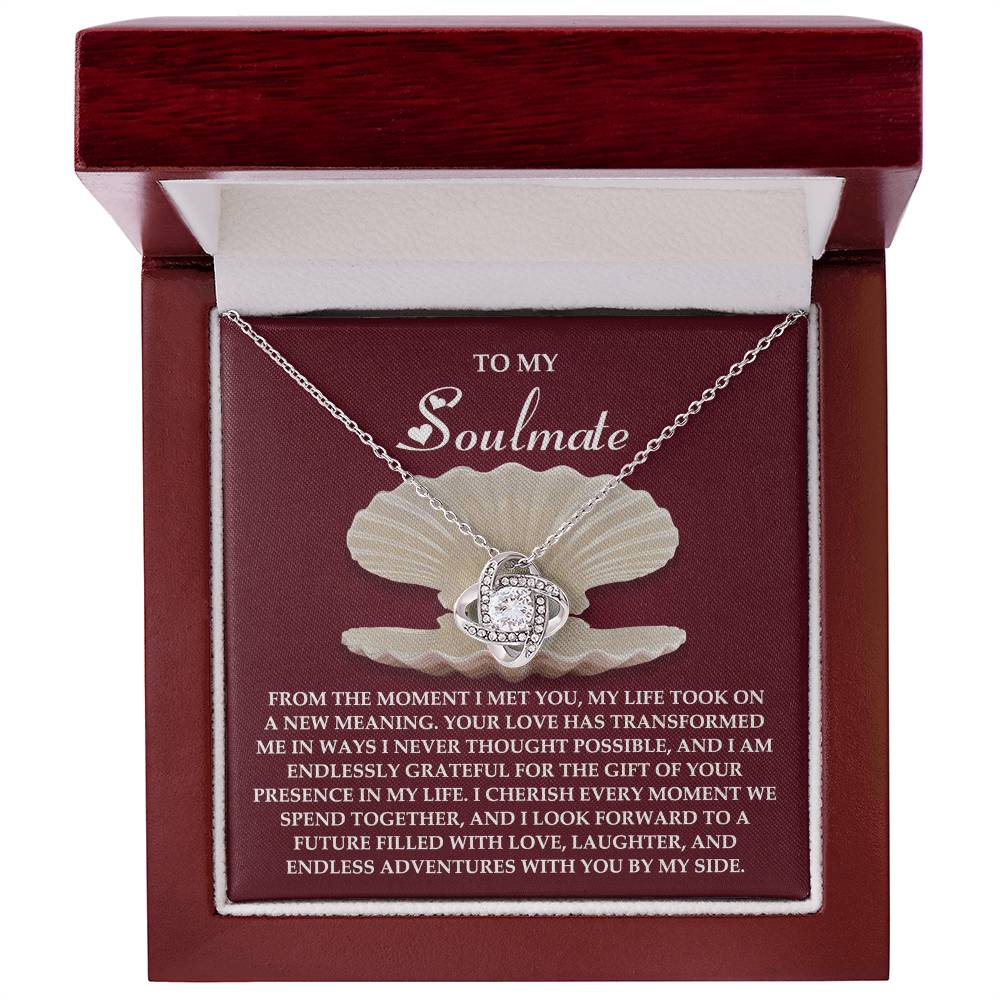 Gift for Soulmate - Every Moment - Love Knot Pendant Necklace - Mallard Moon Gift Shop