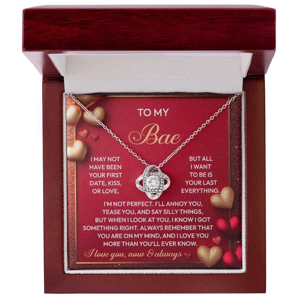 Gift for Soulmate - On My Mind - Love Knot Pendant Necklace