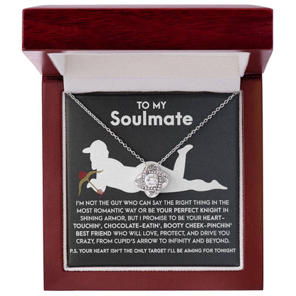 Gift for Soulmate - Cupid's Arrow - Love Knot Pendant Necklace - A Playful and Romantic Gift for the Love of Your Life - Mallard Moon Gift Shop