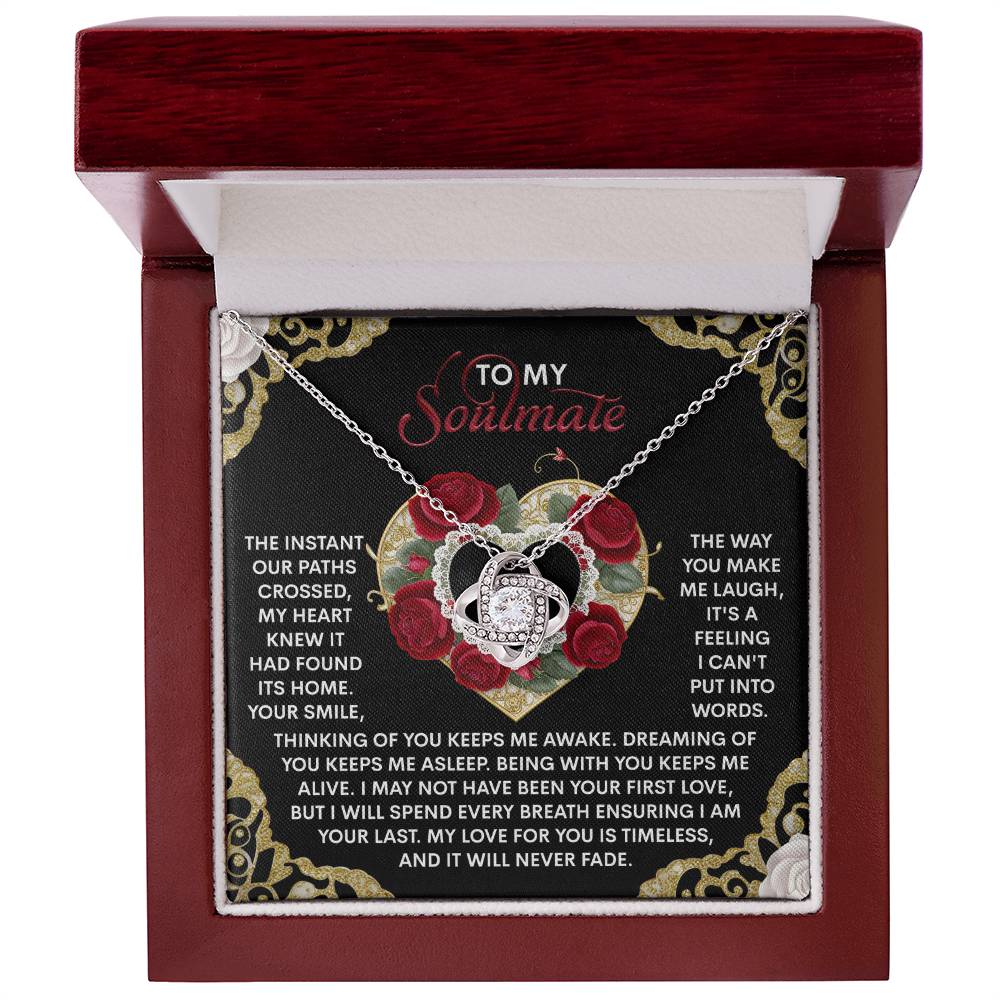 Gift for Soulmate - Never Fade - Love Knot Pendant Necklace - Mallard Moon Gift Shop