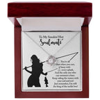 To My Smokin' Hot Soulmate - Fishing Themed Message Card with Love Knot Necklace