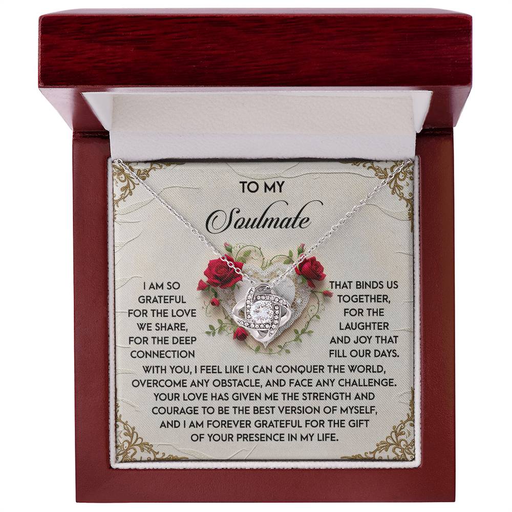 Gift for Soulmate - Our Days - Love Knot Pendant Necklace - Mallard Moon Gift Shop