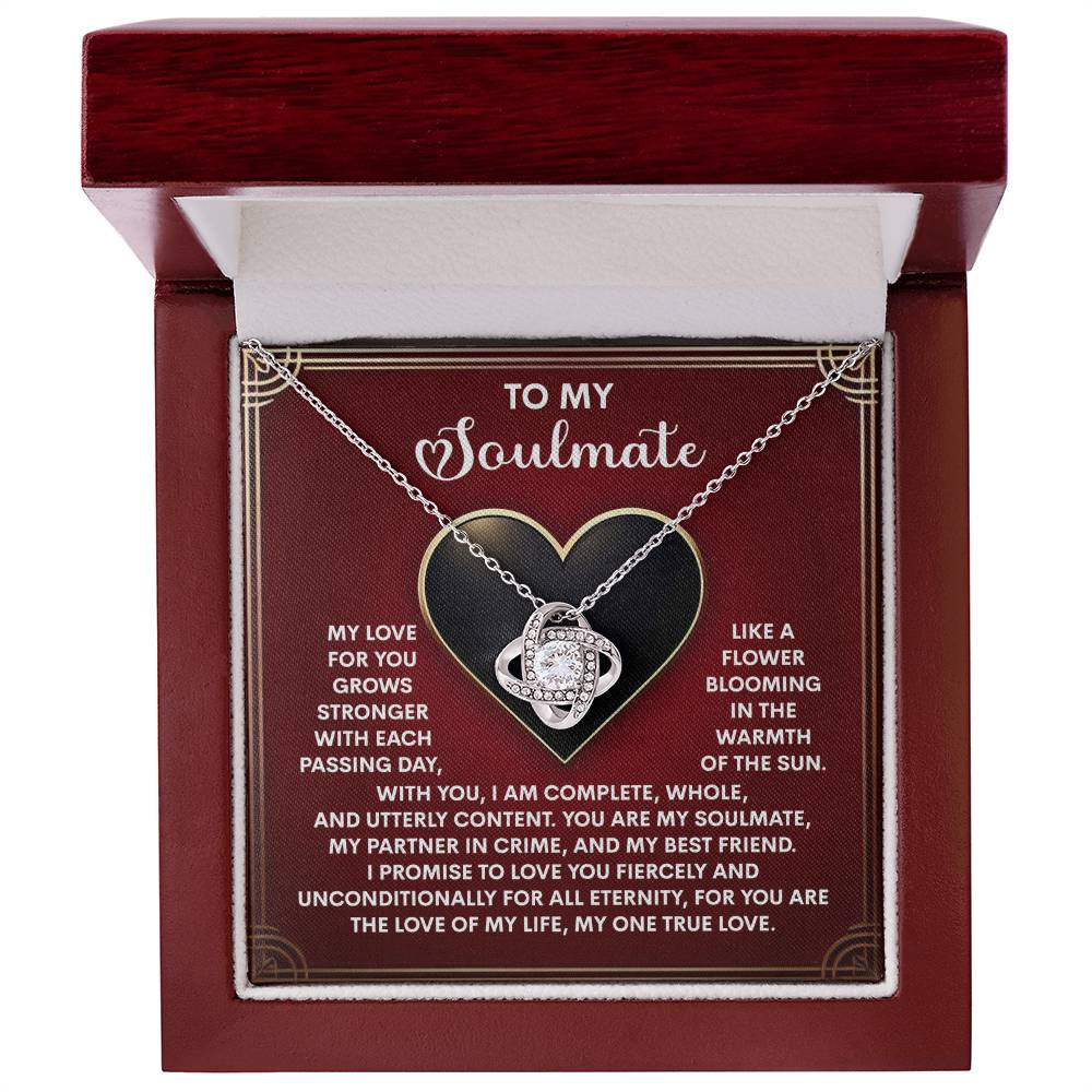 Gift for Soulmate - One True Love - Love Knot Pendant Necklace - Mallard Moon Gift Shop