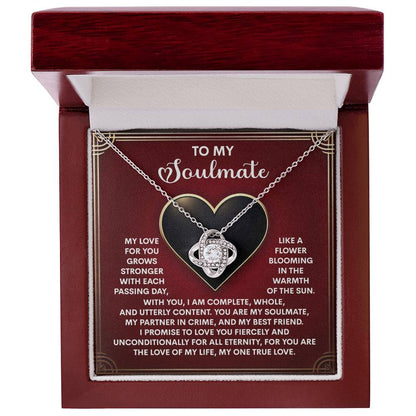 Gift for Soulmate - One True Love - Love Knot Pendant Necklace - Mallard Moon Gift Shop