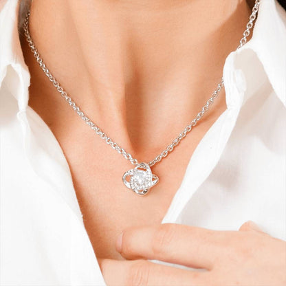 Gift for Soulmate - My Love is as Vast as the Sky - Love Knot Pendant Necklace - Mallard Moon Gift Shop
