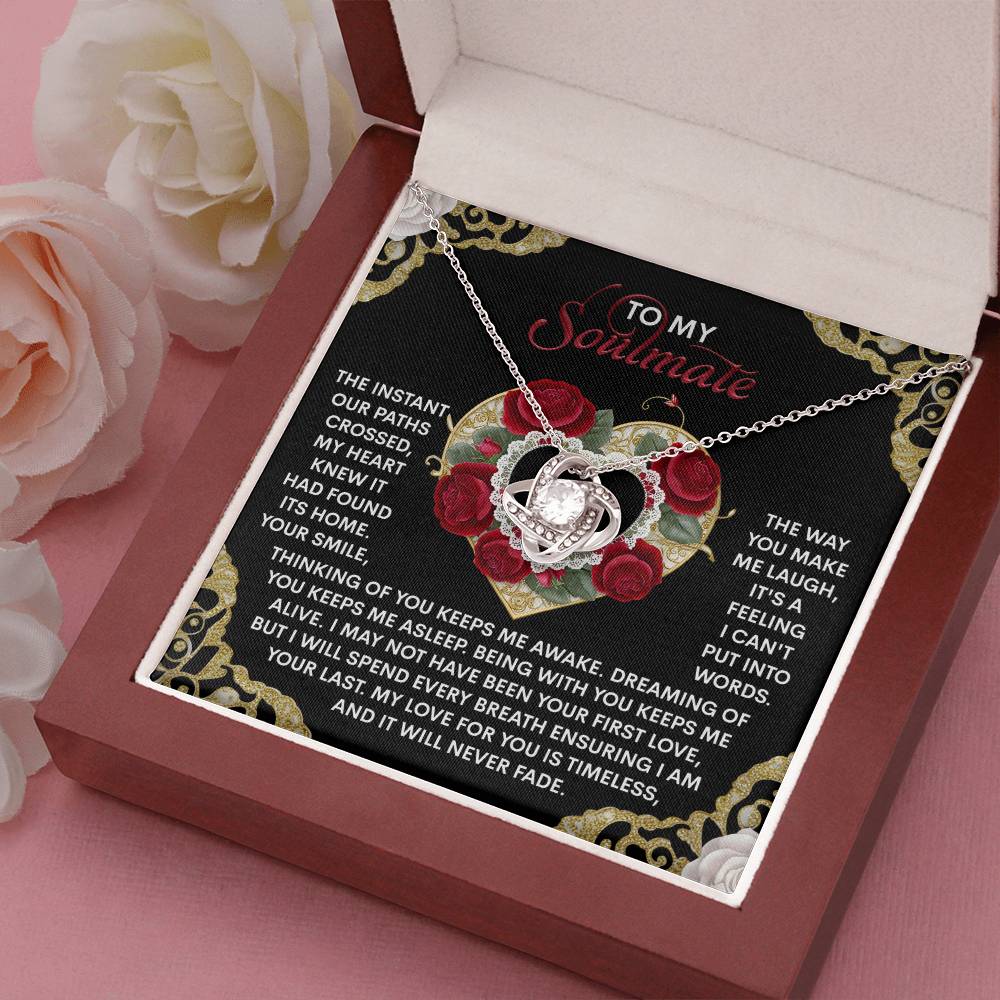 Gift for Soulmate - Never Fade - Love Knot Pendant Necklace - Mallard Moon Gift Shop