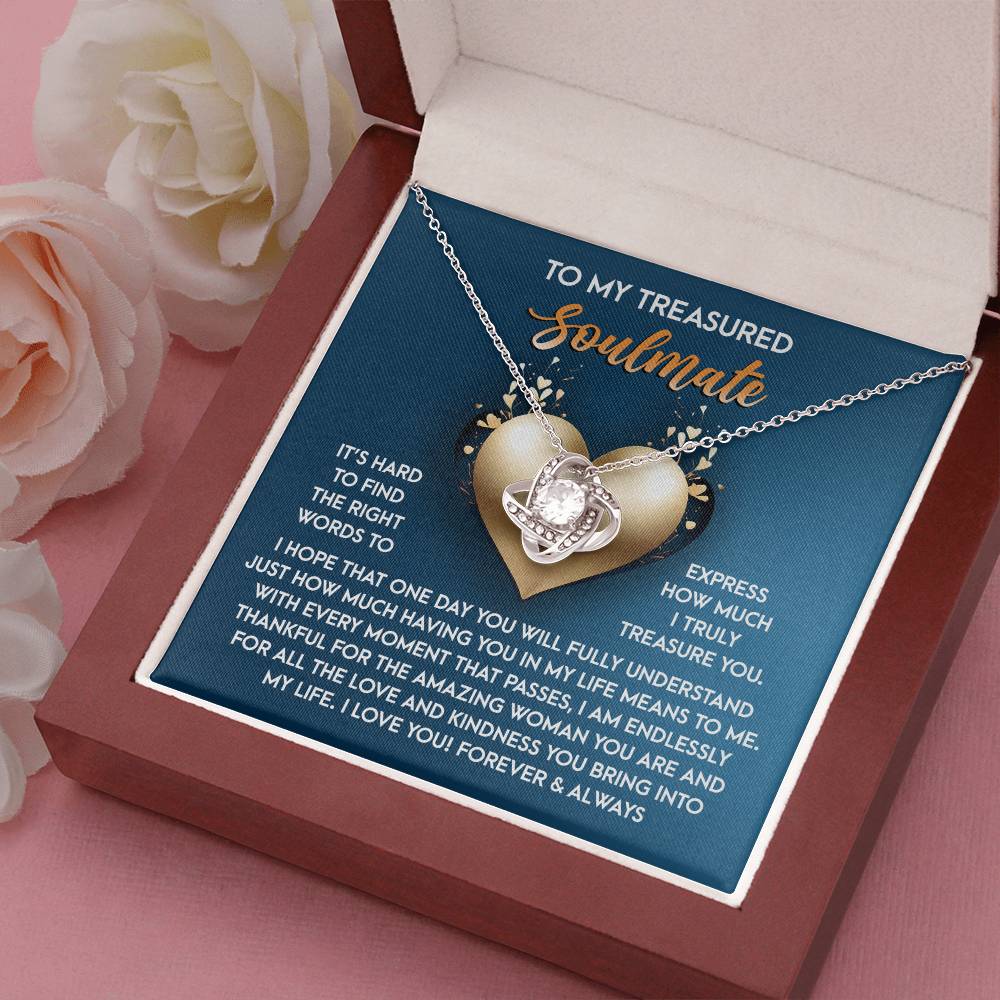 Gift for Soulmate - In My Life - Love Knot Pendant Necklace - Mallard Moon Gift Shop