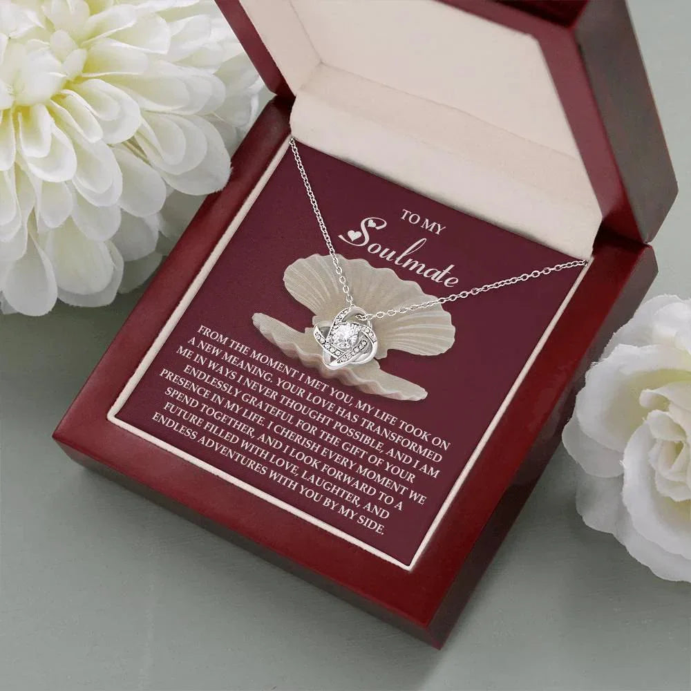 Gift for Soulmate - Every Moment - Love Knot Pendant Necklace