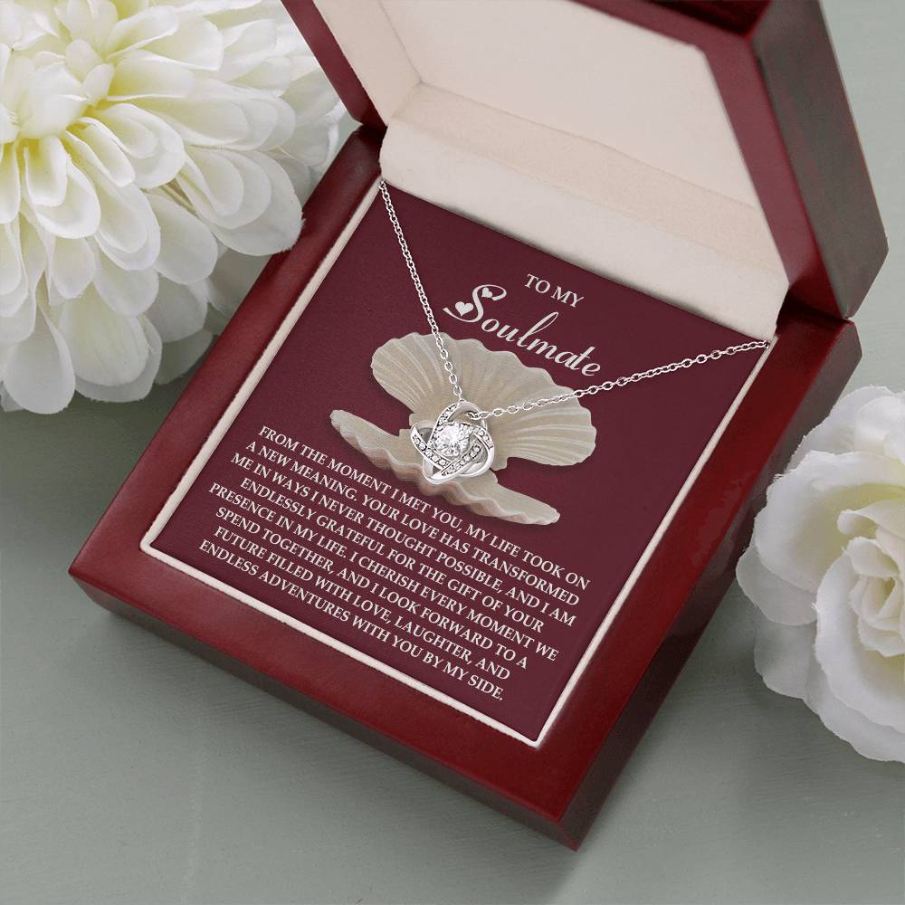 Gift for Soulmate - Every Moment - Love Knot Pendant Necklace - Mallard Moon Gift Shop