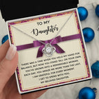 Daughter - Moment I Spend With You - Love Knot Pendant Necklace