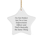 Psychiatrist Funny Star Ornament - Psychiatrist Day, World's Best Mom By Night' - Gifts from Family to Friends