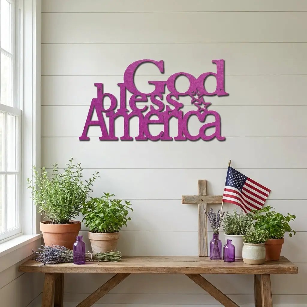 God Bless America Metal Art – A Tribute to Faith, Freedom & Home