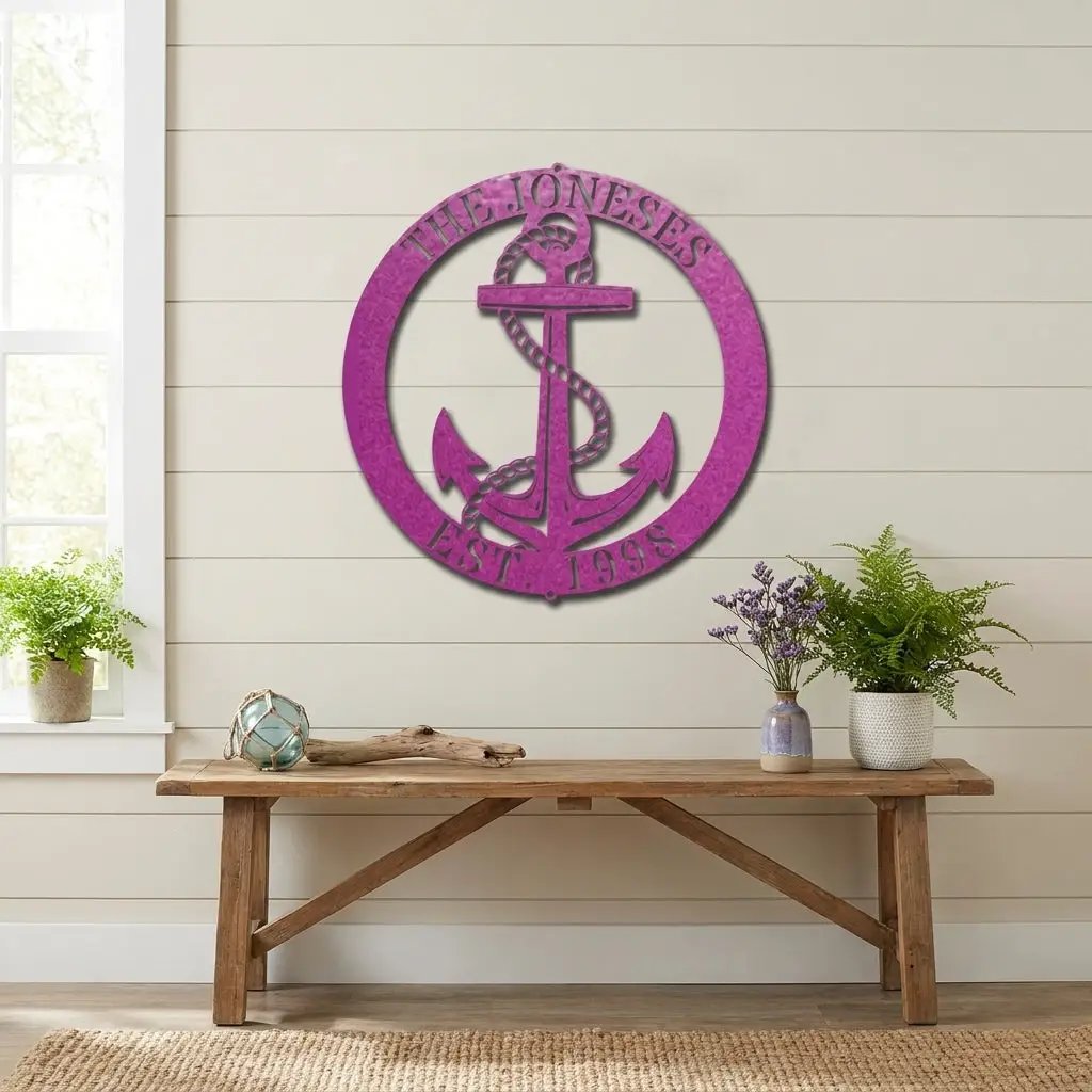 Personalized Anchor Metal Art – Where Your Story Drops Anchor
