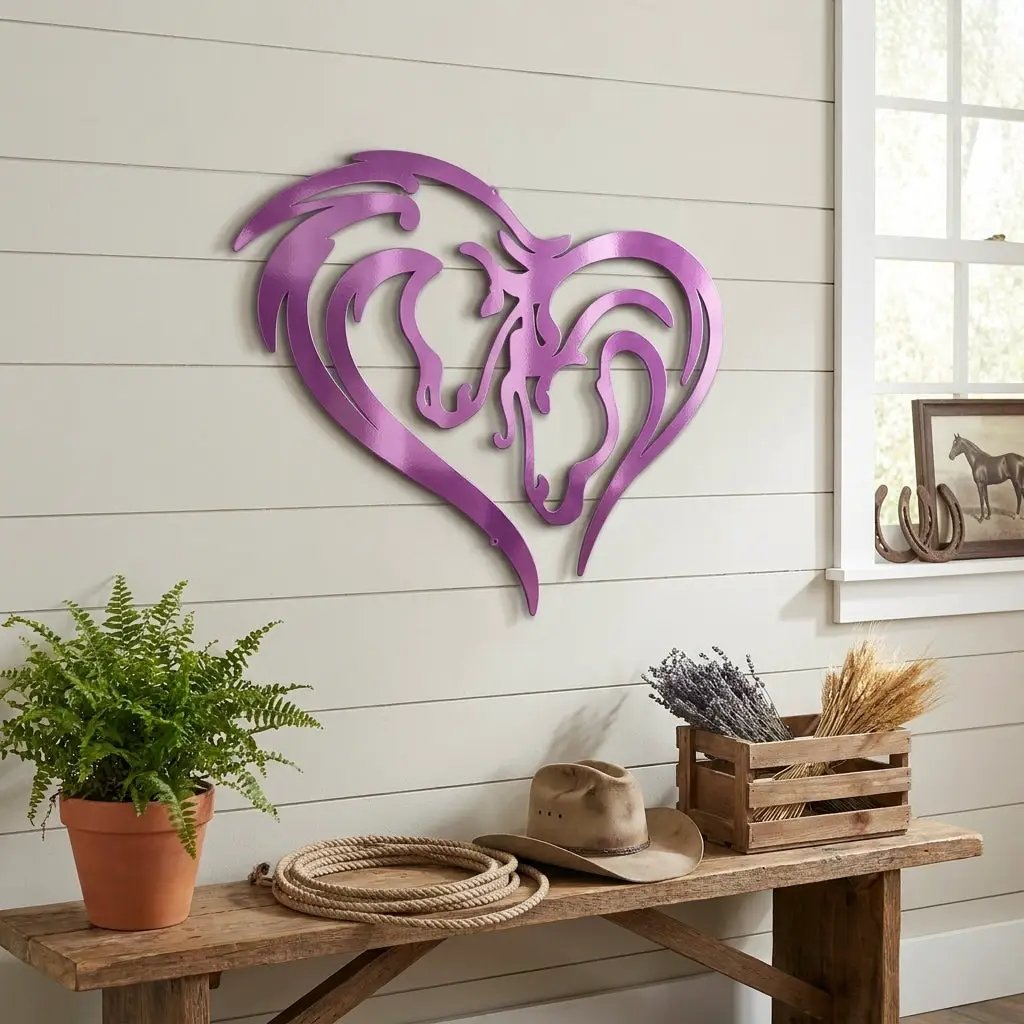 Horse Love Steel Wall Sign