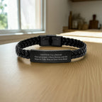 Funny Vice-principal Gifts: Interlaced Leather Bracelet for Him or Her, With Stories to Share and Memorable Days - Gifts from Friends, Family, or Coworkers