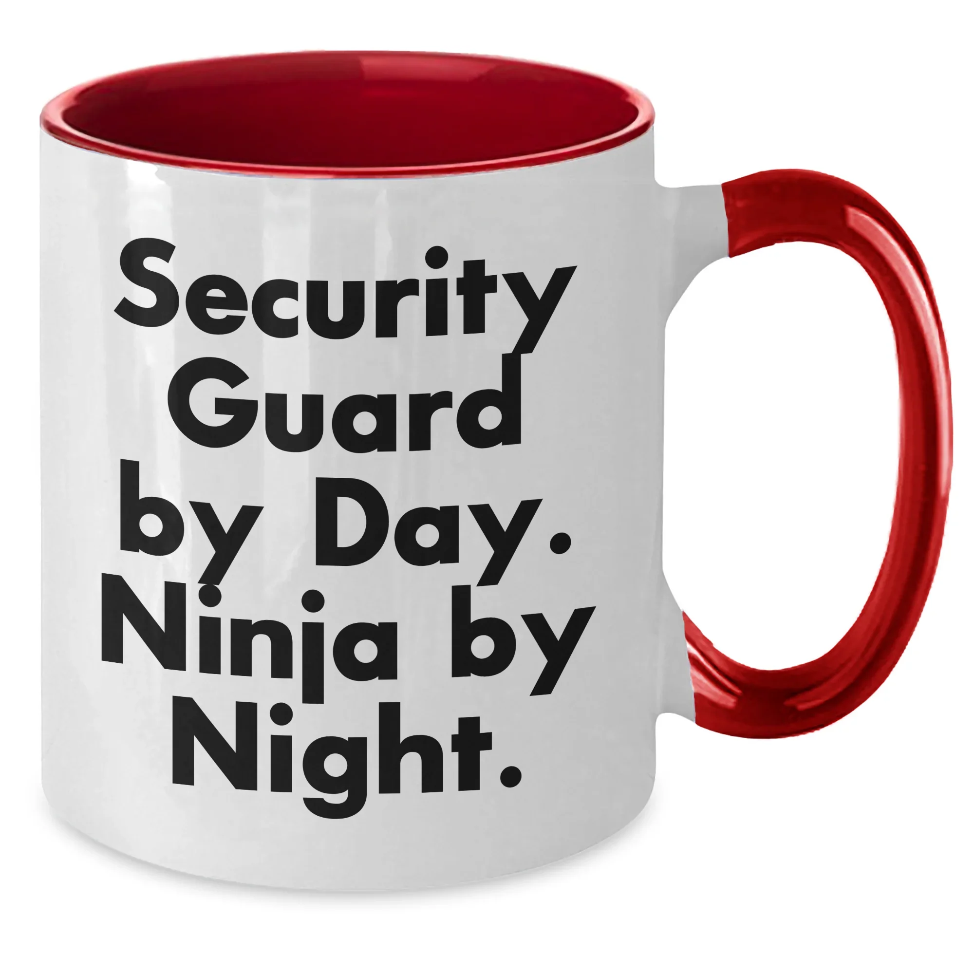 Security Guard By Day Funny Two Tone Coffee Mugs Gifts from Men to Security Guard Graduation Unique