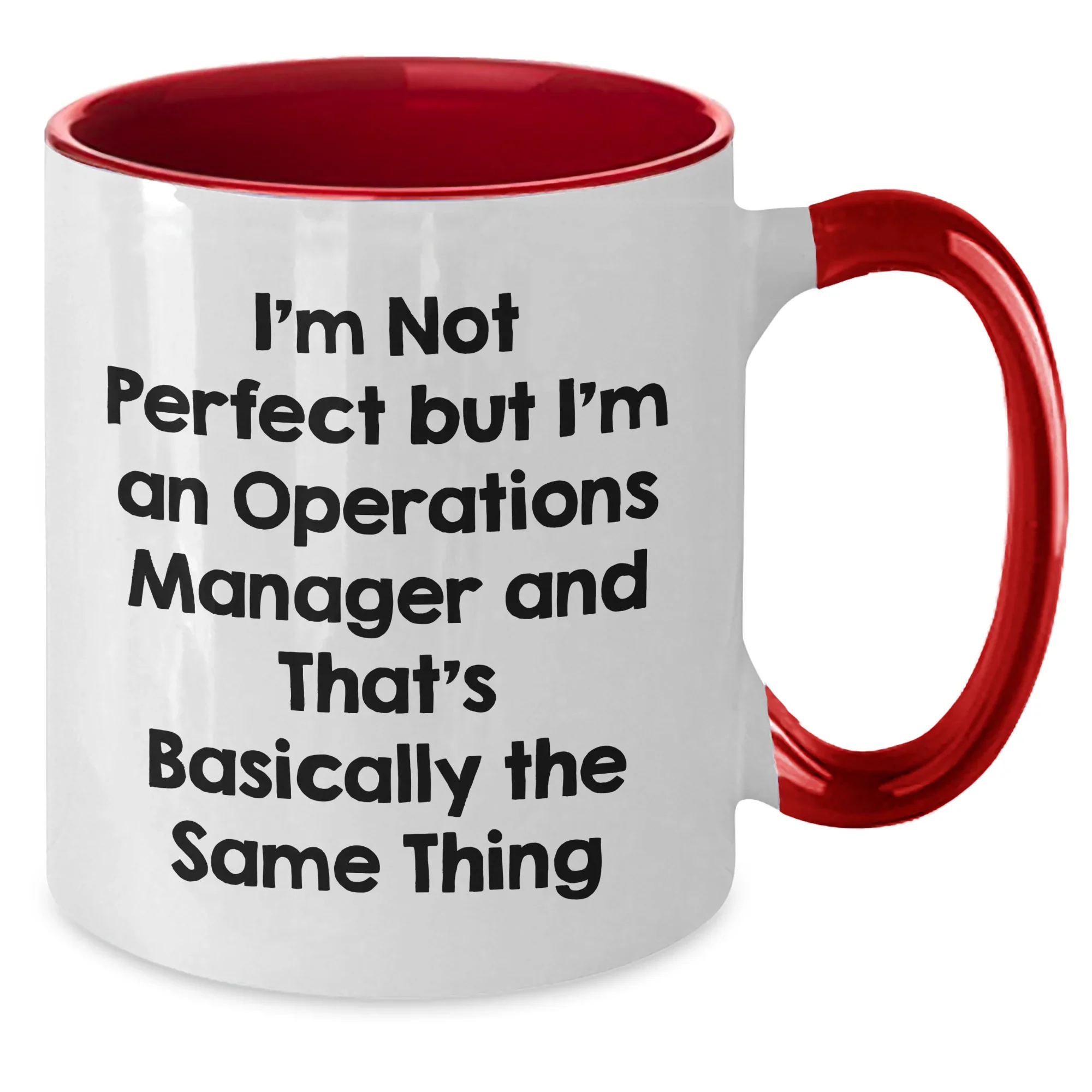 Funny Operations Manager Quotes Gifts from Men for Mother's Day Unique Two Tone Coffee Mugs, Operations Manager Humor, Operations Manager Appreciation, Best Mom Ever, Ceramic Mugs, 11oz
