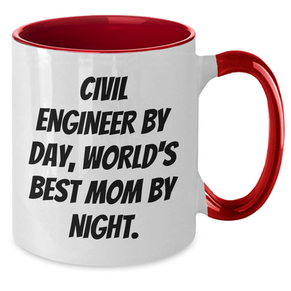 Civil Engineer by Day, World's Best Mom by Night Funny Graduation Gifts from Mom to Civil Engineer - Additional