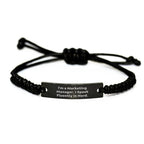 Marketing Manager Gifts - Funny Rope Bracelet for Him, 'I'm A Marketing Manager. I Speak Fluently In genius.' - Gifts from Friends, Coworkers, Family to Marketing Manager on Mother's Day