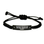 Claims Adjuster Gifts, Funny Quote Rope Bracelet, Gifts from Friends and Family for Claims Adjuster Women, Adjustable Black Rope Jewelry for Mother's Day Unique Gifts