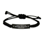 Inspirational Oncologist Gifts, Funny Quote Rope Bracelet, Gifts from Family for Awesome Oncologist, Perfect Father's Day Unique Gifts for Men