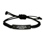 Awesome Surgeon Gifts, Funny Quote Rope Bracelet for Men, Father's Day Unique Gifts from Friends, Family, Coworkers