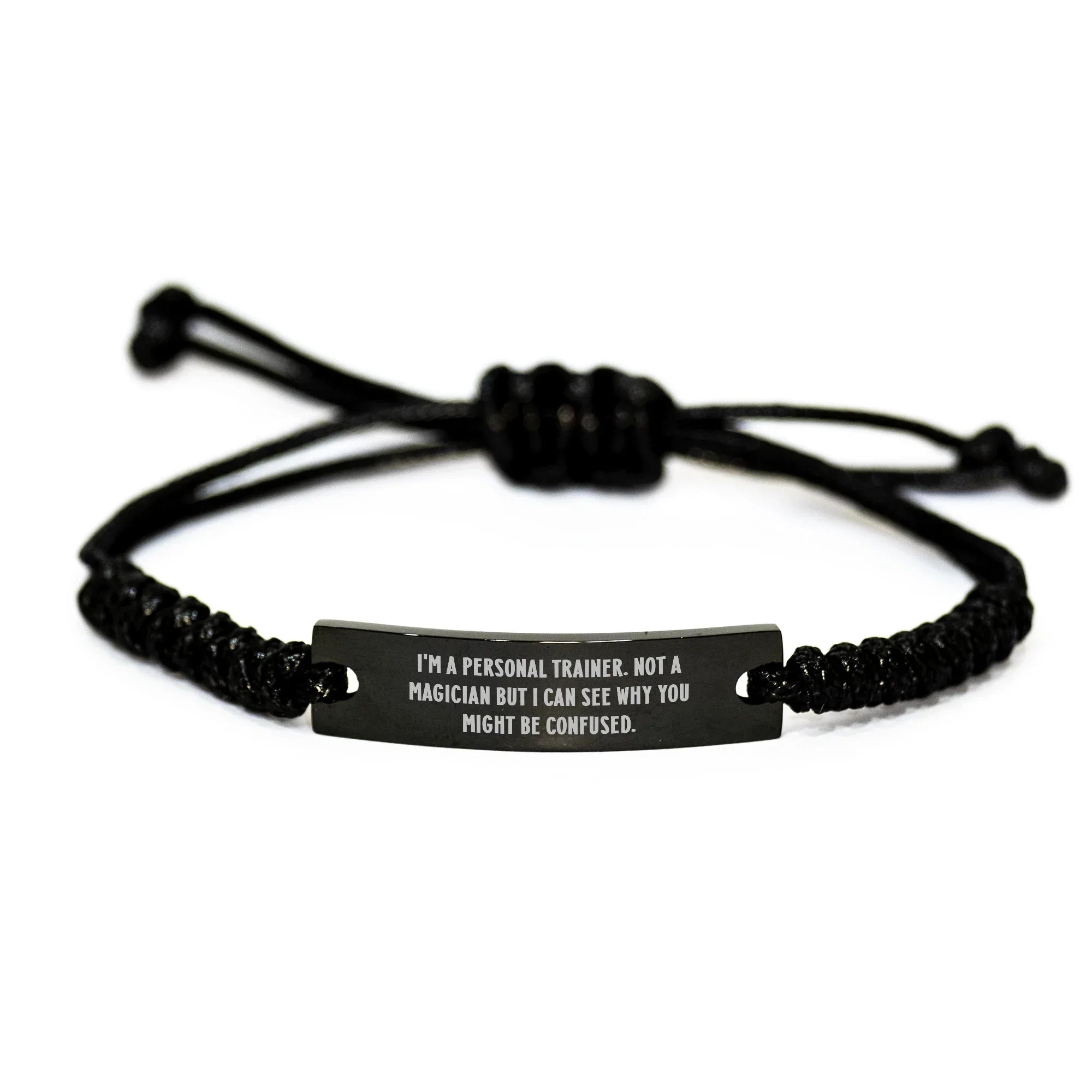 Funny Personal Trainer Rope Bracelt Gift for Men from Friends on Father's Day
