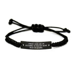 Sewing Enthusiast's Gift, Funny Quote Rope Bracelet for Men or Women, Father's Day Unique Gifts from Friends, Family, Coworkers