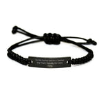 Funny Teacher Gifts from Friends, Unique Rope Bracelte for Men Women Coworkers Family Graduation Quotes 'I'm Not Perfect But I'm A Teacher And That's Basically The Same Thing'