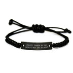 Athletic Trainer Gifts, Funny Quote Rope Bracelets, Gifts from Dad to World's Best Athletic Trainer, Unique Graduation Gifts for Men