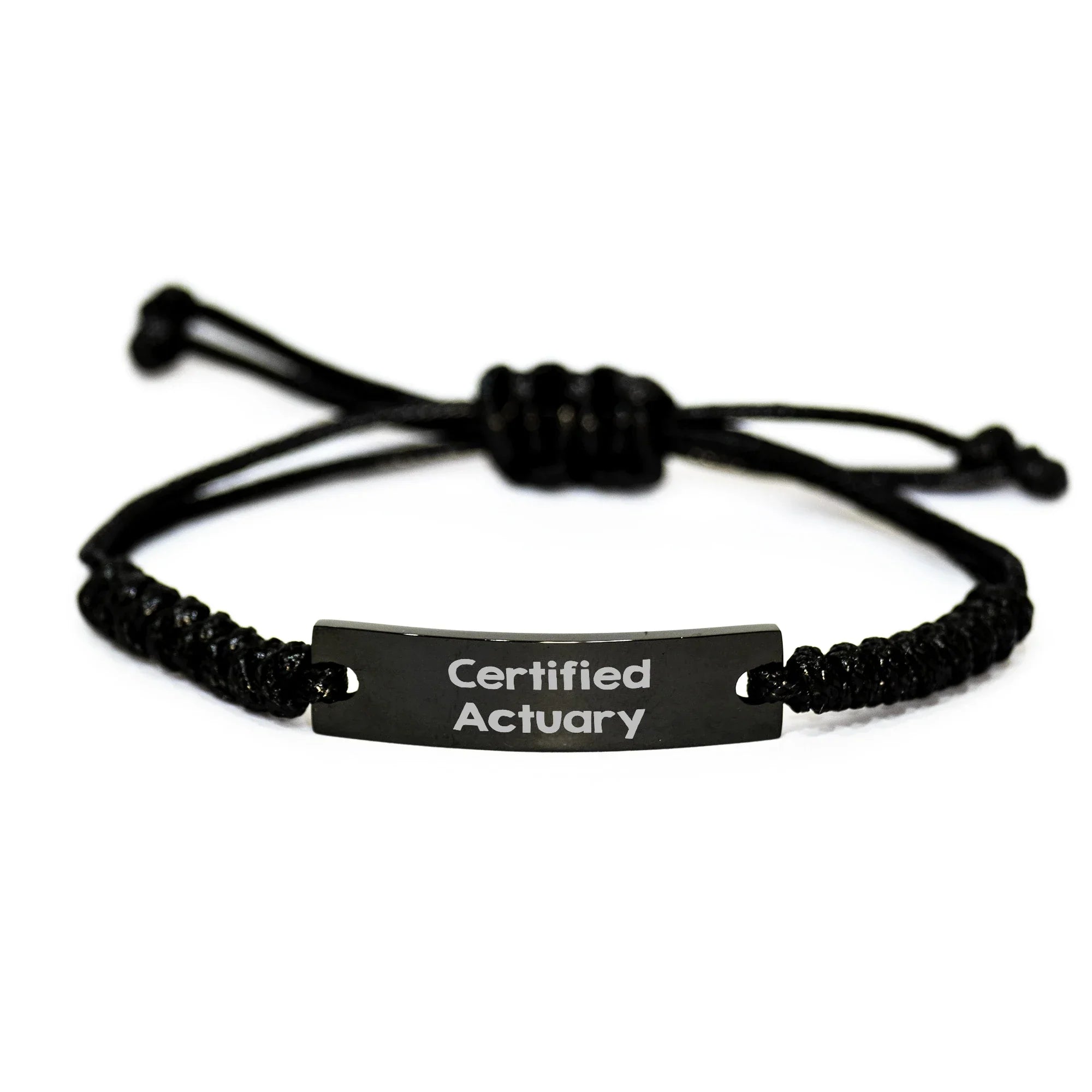 Funny Certified Actuary Quote Rope Bracelet Gifts from Men to Actuary Dad on Father's Day, Adjustable Rope Jewelry for Actuary Professionals