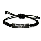 Funny PE Teacher Certified Gifts from Men for Father's Day Unique Rope Braceltes