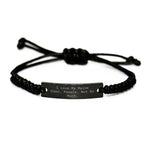 Maine Coon Cat Enthusiasts, I Love My Maine Coon, People, Not So Much., Adjustable Rope Bracelet, Father's Day Unique Gifts from Friends