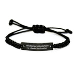 Funny Preacher Gifts, Sorry This Guy Is Already Taken By A Smokin' Hot Preacher Rope Bracelet for Men, Father's Day Unique Gifts from Friends, Family
