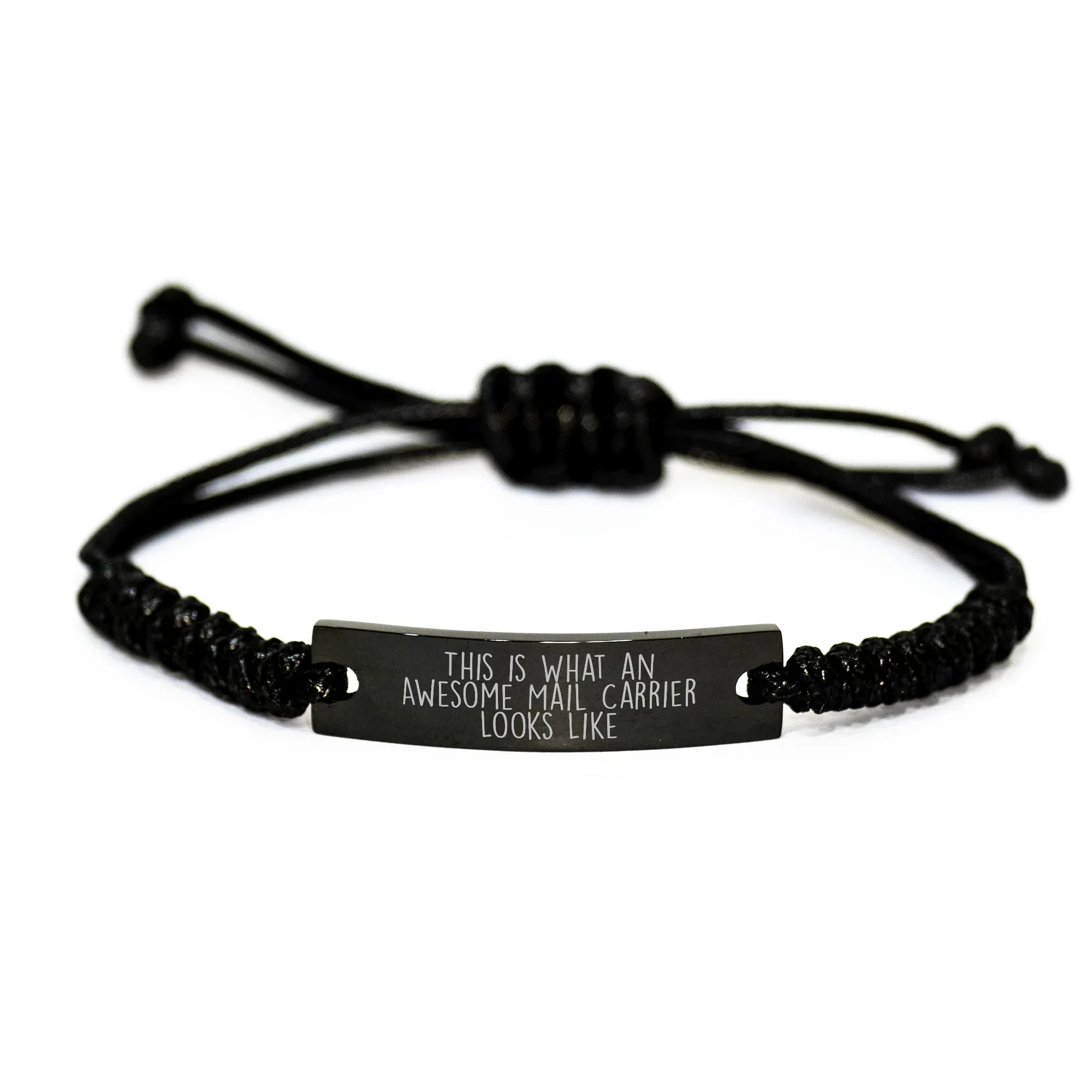 Awesome Mail Carrier Gifts, This Is What An Awesome Mail Carrier Looks Like, Inspirational Rope Bracelet for Men, Father's Day Unique Gifts from Friends, Gifts for Mail Carrier